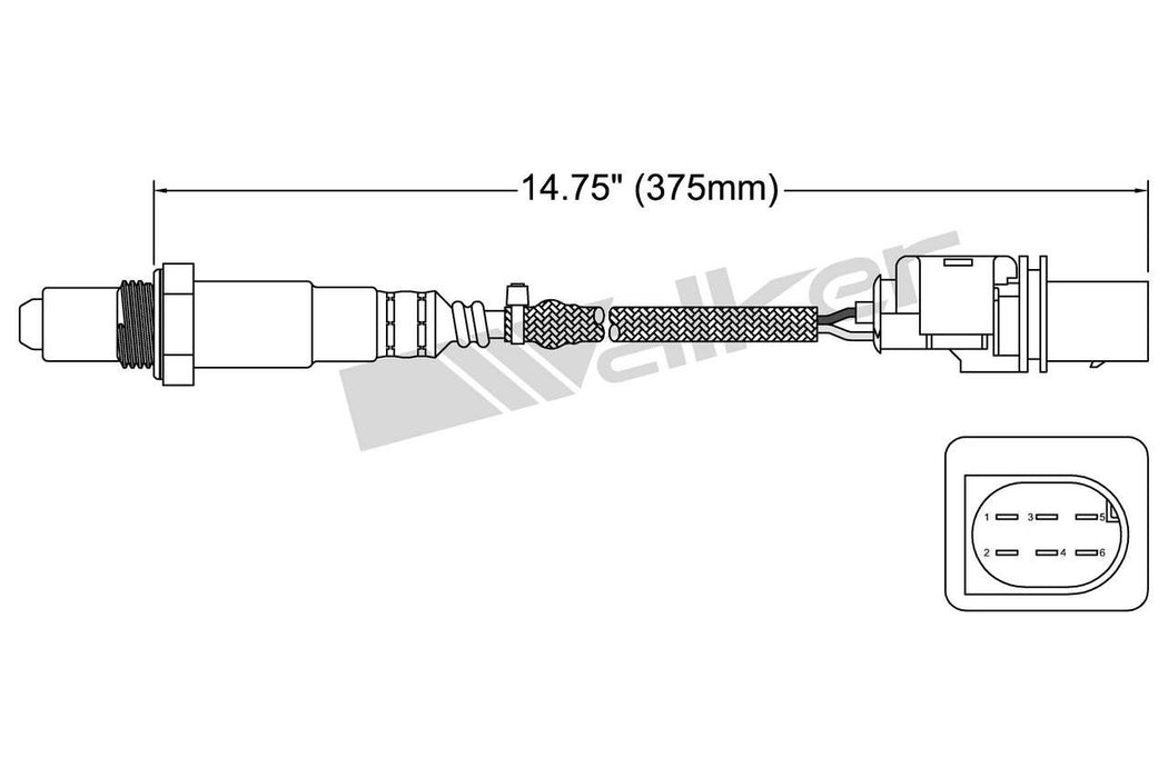 Upstream Left OR Upstream Right Oxygen Sensor for Mercedes-Benz ML350 3.5L V6 2015 2014 2013 2012 - Walker 250-25042