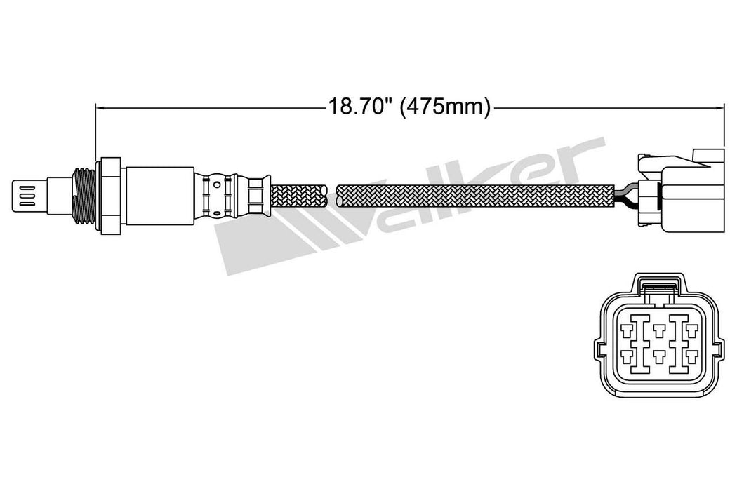 Upstream Oxygen Sensor for Subaru Impreza 2.5L H4 GAS 2005 P-683279