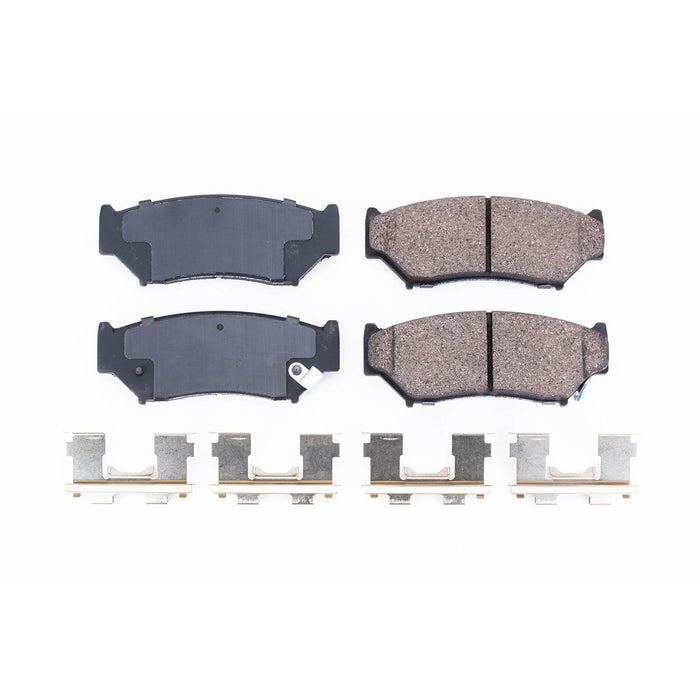 Front Disc Brake Pad Set for Chevrolet Tracker 2004 2003 2002 2001 2000 - PowerStop 17-556