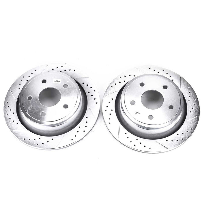 Rear Disc Brake Rotor Set for Ram 1500 Classic 2022 2021 2020 2019 - PowerStop AR8752XPR