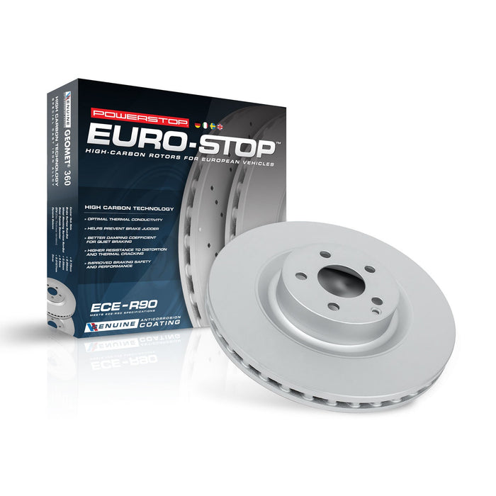 Rear Disc Brake Rotor for BMW 335is 2013 2012 2011 - PowerStop EBR1021EVC