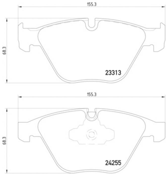 Front Disc Brake Pad Set for BMW X1 2.0L L4 2015 2014 2013 - Pagid 355013931