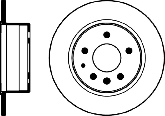 Rear Disc Brake Rotor for Mercedes-Benz 300SD Base 1985 P-708331