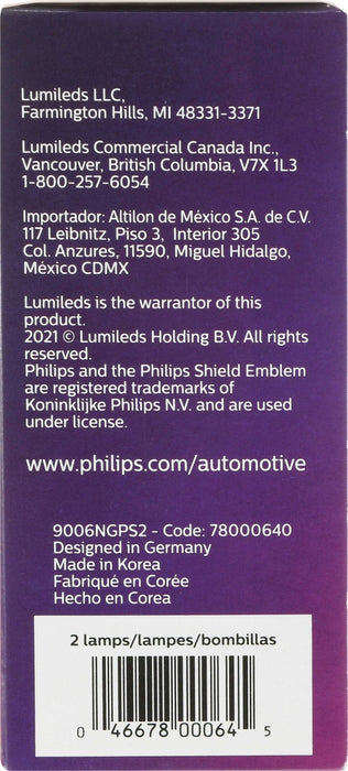 Front Fog Light Bulb for BMW 325Ci 2006 2005 2004 2003 2002 2001 - Phillips 9006NGPS2