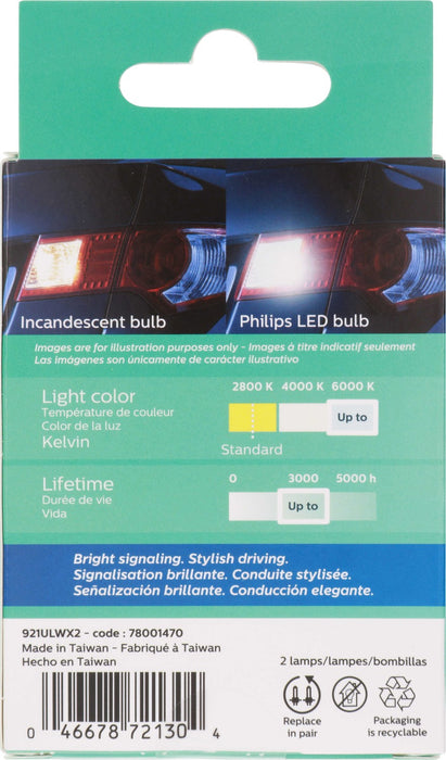 Dome Light Bulb for BMW 530i 2013 2012 2011 2010 2009 2008 2007 2006 2005 2004 - Phillips 921WLED