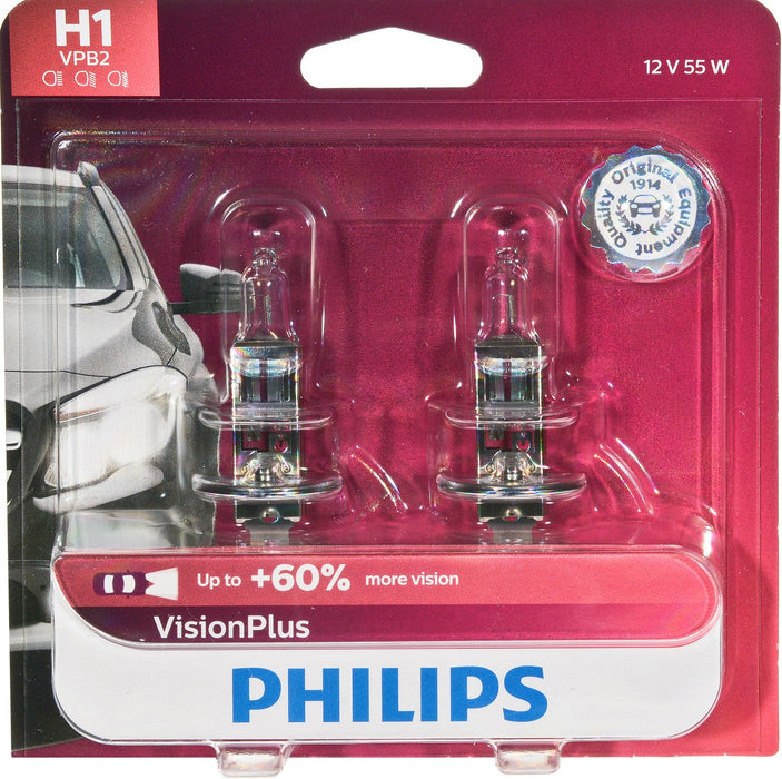 High Beam OR Low Beam Fog Light Bulb for Piaggio MP3 250 2014 2013 2012 2011 2010 2009 2008 2007 - Phillips H1VPB2