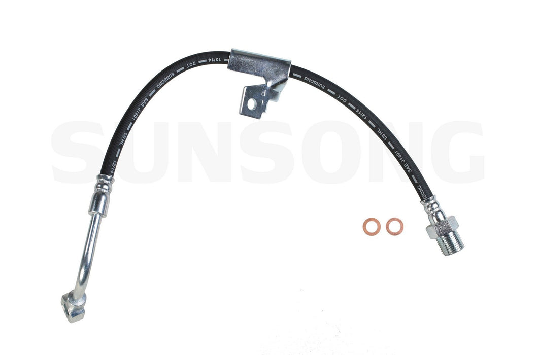 Front Right/Passenger Side Brake Hydraulic Hose for GMC S15 4WD 1990 1989 1988 1987 1986 1985 1984 1983 - Sunsong 2201115