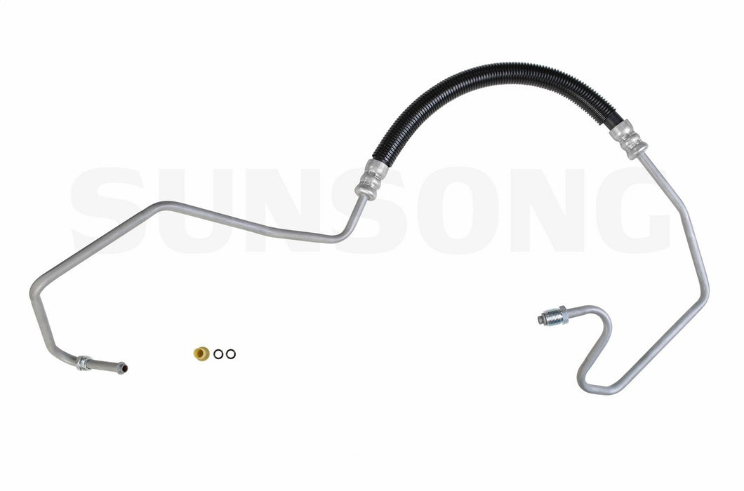 Hydroboost To Gear Power Steering Pressure Line Hose Assembly for Chevrolet C2500 2000 1999 1998 1997 1996 - Sunsong 3401375