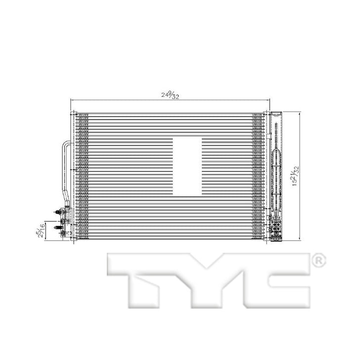 A/C Condenser for Buick LaCrosse Sedan 2019 2018 2017 P-3309520