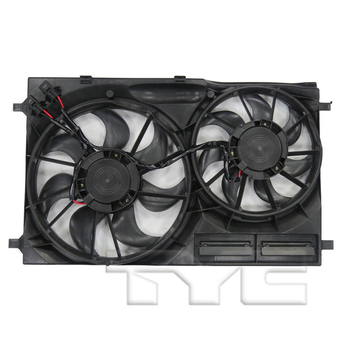 Dual Radiator and Condenser Fan Assembly for Ford Transit-250 2019 2018 2017 2016 2015 - TYC 623540