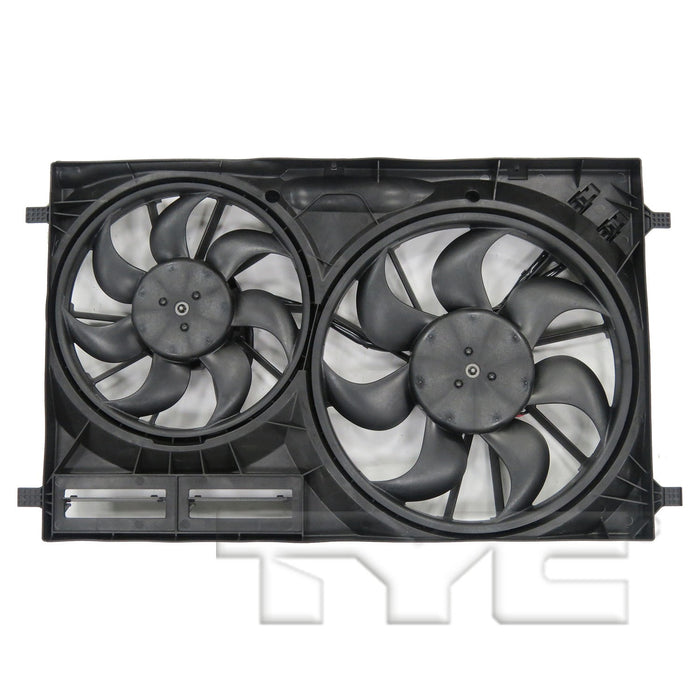 Dual Radiator and Condenser Fan Assembly for Ford Transit-250 2019 2018 2017 2016 2015 - TYC 623540