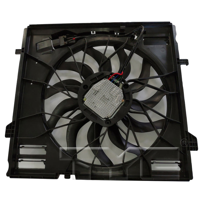 Dual Radiator and Condenser Fan Assembly for Mercedes-Benz ML350 DIESEL 2015 2014 2013 2012 - TYC 624680