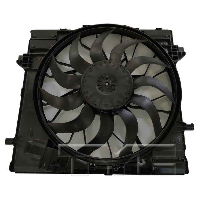 Dual Radiator and Condenser Fan Assembly for Mercedes-Benz ML350 DIESEL 2015 2014 2013 2012 - TYC 624680