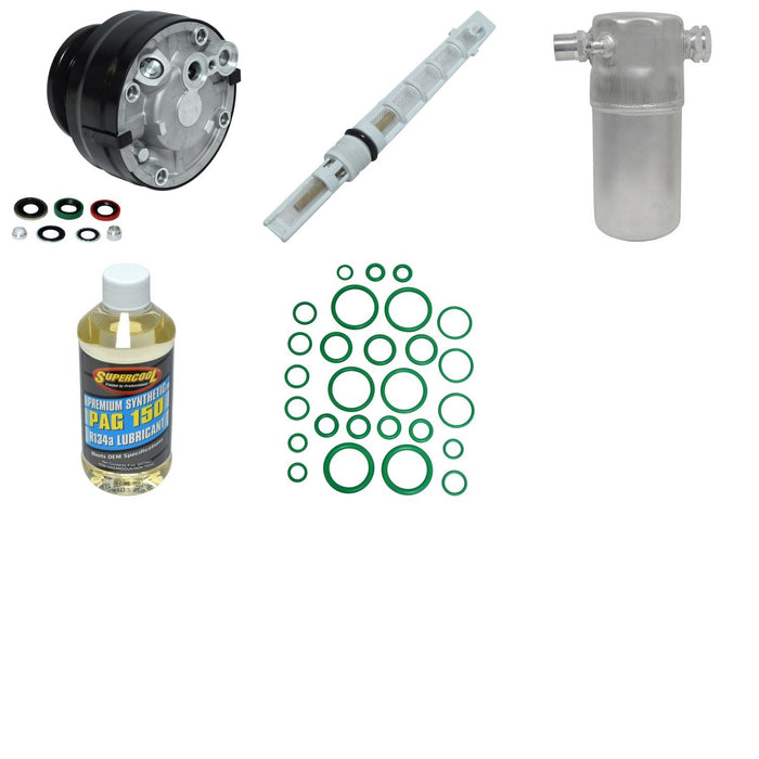 A/C Compressor and Component Kit for GMC S15 Jimmy 4.3L V6 28 VIN 1991 1990 1989 1988 P-3382839