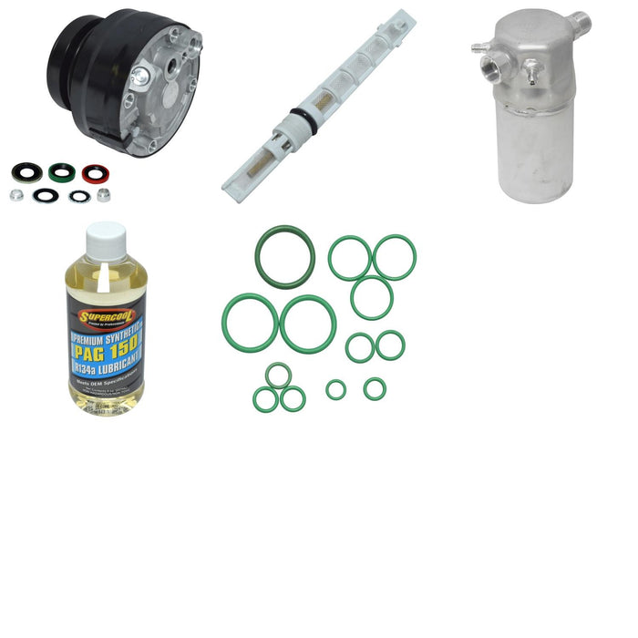 A/C Compressor and Component Kit for Cadillac Fleetwood 4.3L V6 DIESEL 17 VIN 1985 - Universal Air KT2662