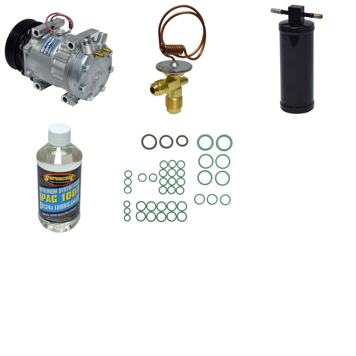 A/C Compressor and Component Kit for Ford Mustang 1992 1991 1990 1989 1988 1987 1986 1985 - Universal Air KT4347