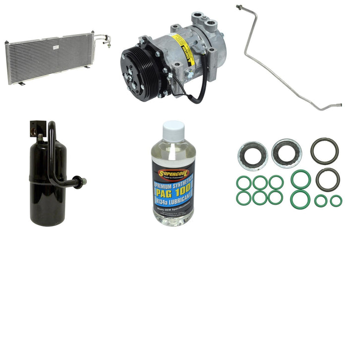 A/C Compressor and Component Kit for Jeep Cherokee 2001 2000 1999 1998 1997 P-3384468