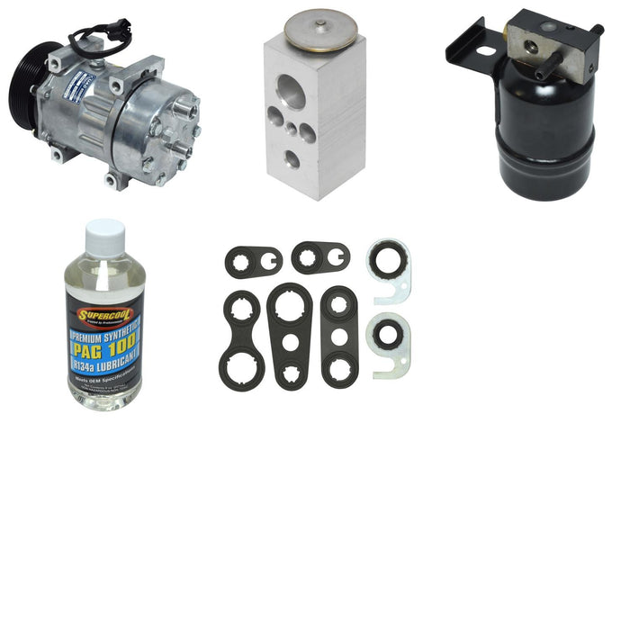 A/C Compressor and Component Kit for Dodge W250 5.9L L6 DIESEL 14 VIN 1993 1992 P-3384713