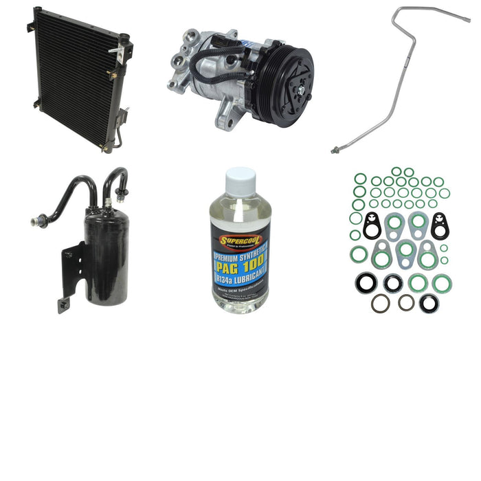 A/C Compressor and Component Kit for Dodge Ram 1500 2003 2002 P-3378641