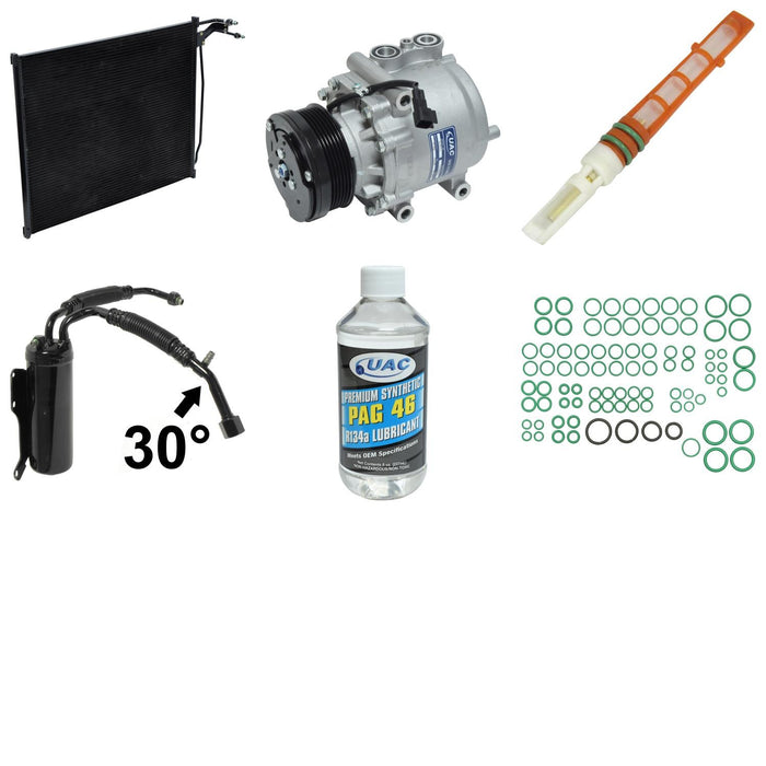 A/C Compressor and Component Kit for Ford E-150 Econoline 2001 P-3380518