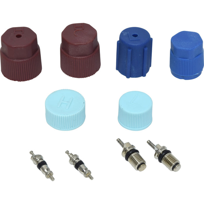 A/C System Valve Core and Cap Kit for Infiniti J30 1997 1996 1995 1994 - Universal Air VC2909C