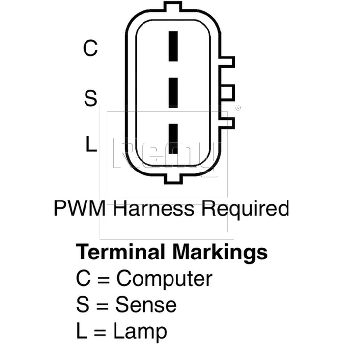 Alternator for Nissan 370Z 3.7L V6 2010 2009 - Remy 12812