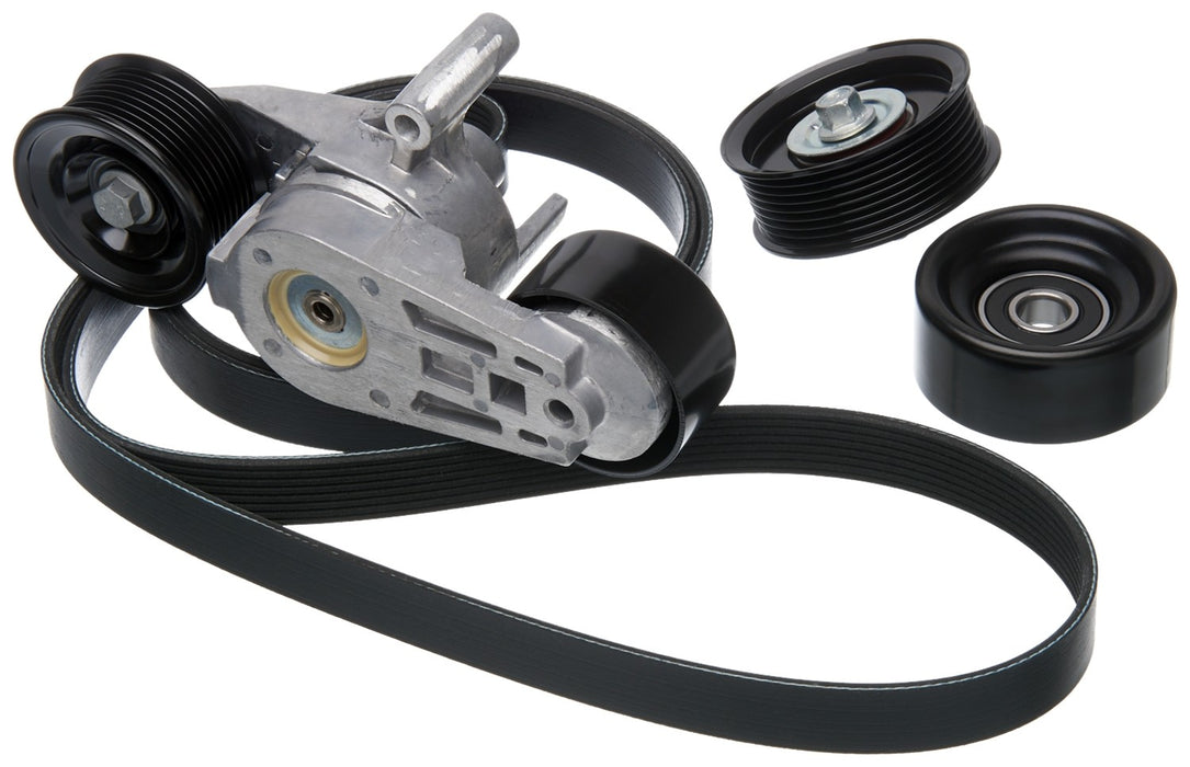 Accessory Drive Serpentine Belt Drive Component Kit for Ford E-350 Club Wagon 6.0L V8 DIESEL 2005 2004 P-1096867