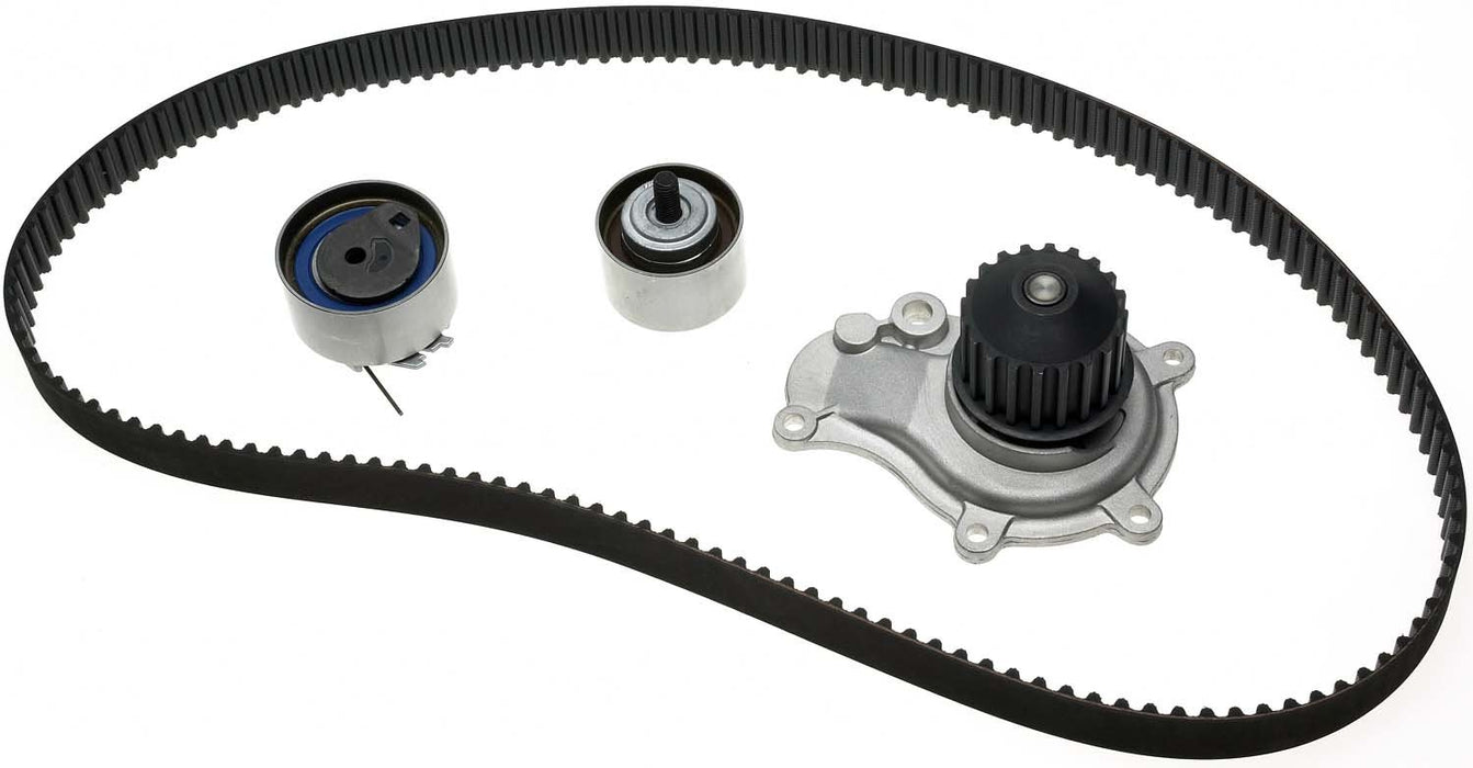 Engine Timing Belt Kit with Water Pump for Dodge Stratus 2.4L L4 GAS 30 VIN 2006 2005 2004 2003 - Gates TCKWP265